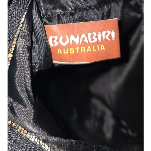 Bunabiri Australia Aboriginal Art 3 Zip Cross-Body Bag Colours of the Land - Picture 5 of 8